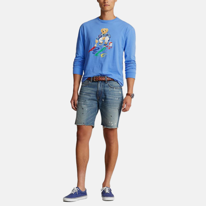 Camiseta Manga Larga ​Classic-Fit Polo Bear T-Shirt Blue - Imagen 2