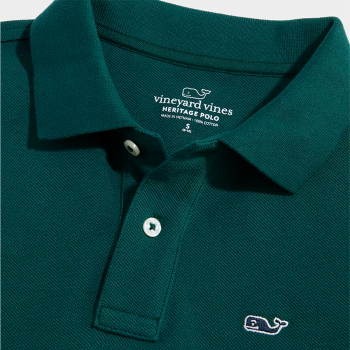 Polo Vineyard Boys' HERITAGE PIQUE POLO ChCHARLESTON GREEN - Imagen 2