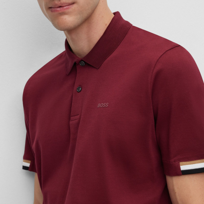 Camisa Sport BOSS - Polo regular fit con logo de goma Red - Imagen 2