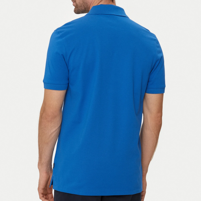 Camisa BOSS Pallas Polo with embroidered logo Blue - Imagen 2