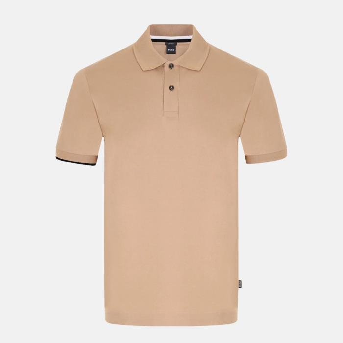 Camisa BOSS Polo de Algondón Shirt Medium Beige - Imagen 2