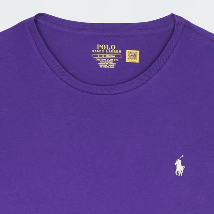 Camiseta Polo Custom Slim Fit Jersey Crewneck T-Shirt - Purple - Imagen 2