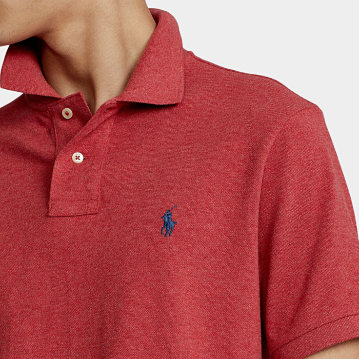 Camisa Polo Ralph Lauren Slim Fit Mesh Ruby Heather - Imagen 2