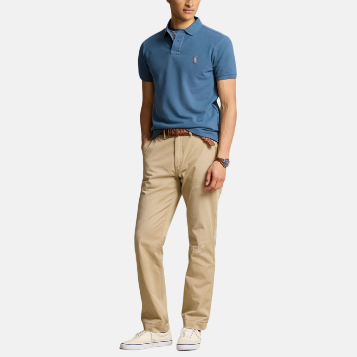 Camisa Polo Ralph Lauren Slim Fit Mesh Clancy Blue - Imagen 4