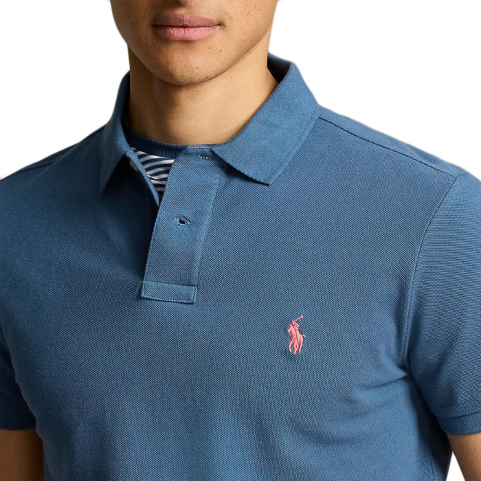 Camisa Polo Ralph Lauren Slim Fit Mesh Clancy Blue - Imagen 2