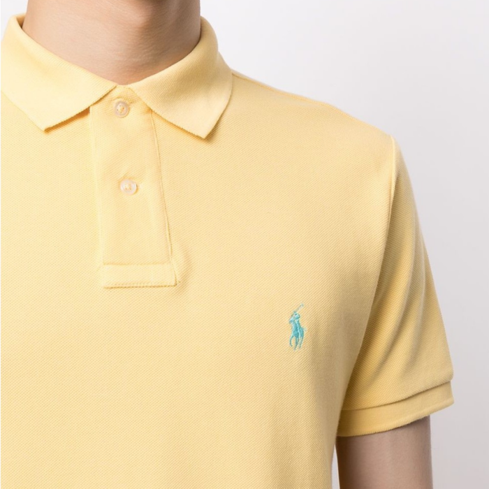 Camisa Polo Ralph Lauren Slim Fit Mesh Corn Yellow - Imagen 4