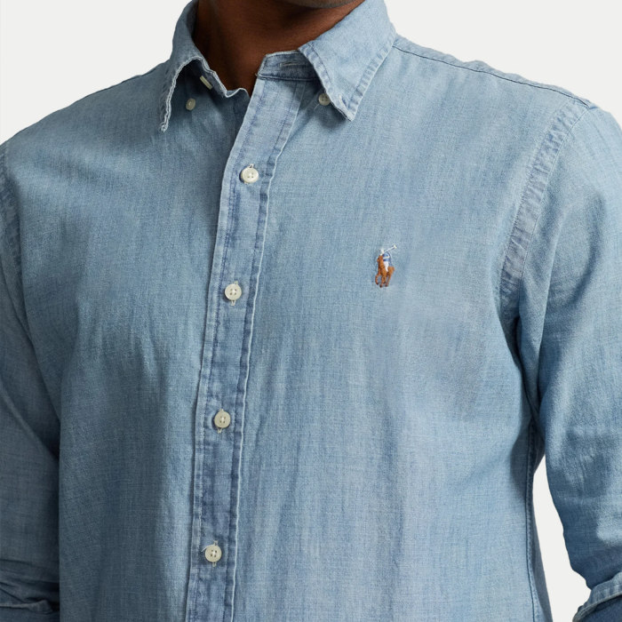 Camisa M/L Polo Ralph Lauren Chambray Shirt - Imagen 3