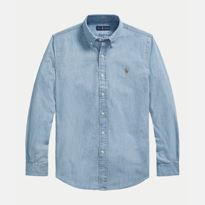 Camisa M/L Polo Ralph Lauren Chambray Shirt - Imagen 4