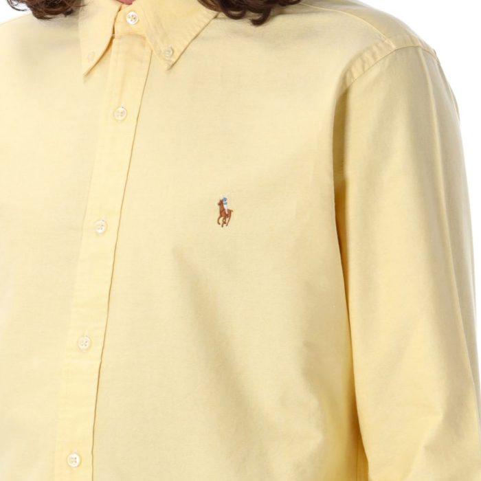 Camisa M/L Custom Fit Oxford Shirt - Yellow Oxford - Imagen 2