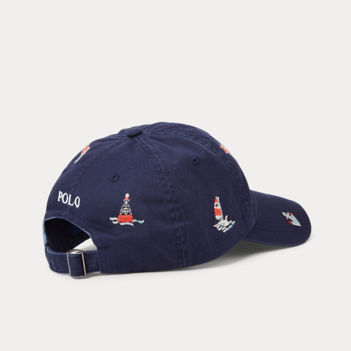 Gorra Polo Logo-Embroidered Cotton-Twill Baseball Cap - Imagen 3