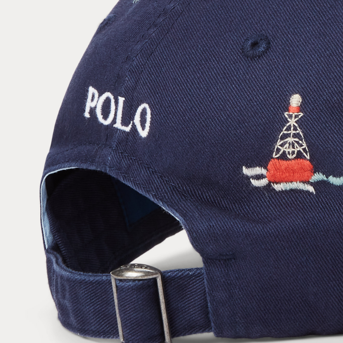 Gorra Polo Logo-Embroidered Cotton-Twill Baseball Cap - Imagen 2