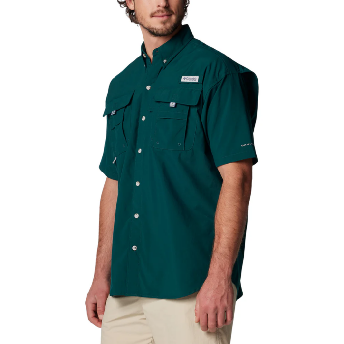 Camisa M/C Columbia BAHAMA II S/S SHIRT Dark Green - Imagen 4