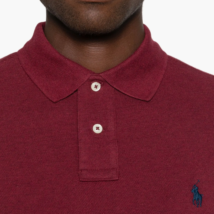 Camisa Sport Polo M/C KNIT VINTAGE PORT HEATHER WINE - Imagen 4